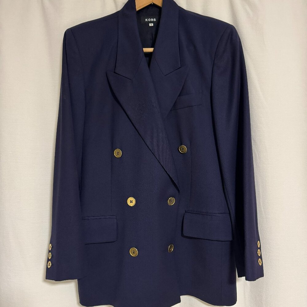 Michael Kors Navy Blue Blazer